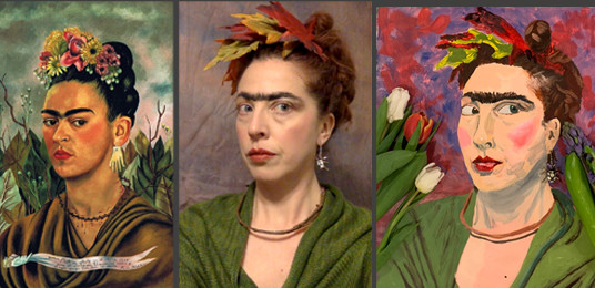Gilda painted as F Kahlo