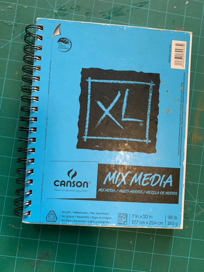 mix media sketchbook